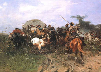 Polish attack on the Swedes